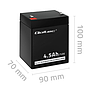 Qoltec battery AGM 12V 4.5Ah max.1.35A