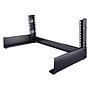 2-post 4U desktop server rack, small open frame 19" computer rack, compact network rack for AV/studio/data/IT equipment - free standing two-post home/office rack