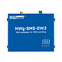 HWg-SMS-GW3 central GSM-SMS gateway for hardware group sensors. IP sensors connected via LAN. Includes GSM modem, external antenna & network adapter