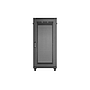 Lanberg rack cabinet 19" free standing 27U 600*1000 flat pack with mesh door black