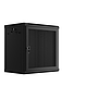 Lanberg 19" wall-mount cabinet 12U/600*450 with perforated door (flat pack), black 