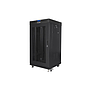 Lanberg 19" free-standing rack cabinet, 22U/600*600 with mesh door, LCD, black V2, flat pack
