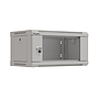 Lanberg wall-mounted rack 19" 4U/540*350mm with glass door, beige, flatpack