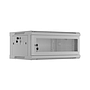 Lanberg 19" wall-mount rack cabinet, 4U 600*450 with mesh door, grey, flat-pack