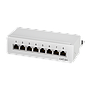 Logilink patch panel Cat.6A table/wall 8-port, gray