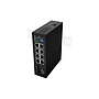 Unmanaged 10-port GE DIN rail switch, 4*PoE+, 4*PoE++, 2*SFP