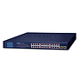 Planet 24-port 10/100/1000T 802.3at PoE + 2-port Gigabit SFP Ethernet switch with LCD PoE monitor