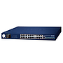 Planet L3 24-port 10/100/1000T 802.3at PoE + 4-port 10G SFP+ managed Ethernet switch with smart LCD screen