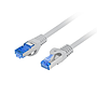 Cat6A Ethernet patch cable S/FTP LSZH CCA 3m, grey, fluke passed