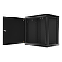 Lanberg 19" 12U 600*450 rack cabinet (flat pack), with metal door, black