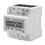 Qoltec DIN rail three phase electronic energy consumption meter, 400V, LCD, 4P